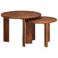 Tavoli da Caffè Nido 2 pcs Legno di mango massello