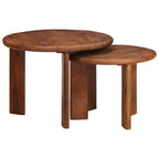 Tavoli da Caffè Nido 2 pcs Legno di mango massello