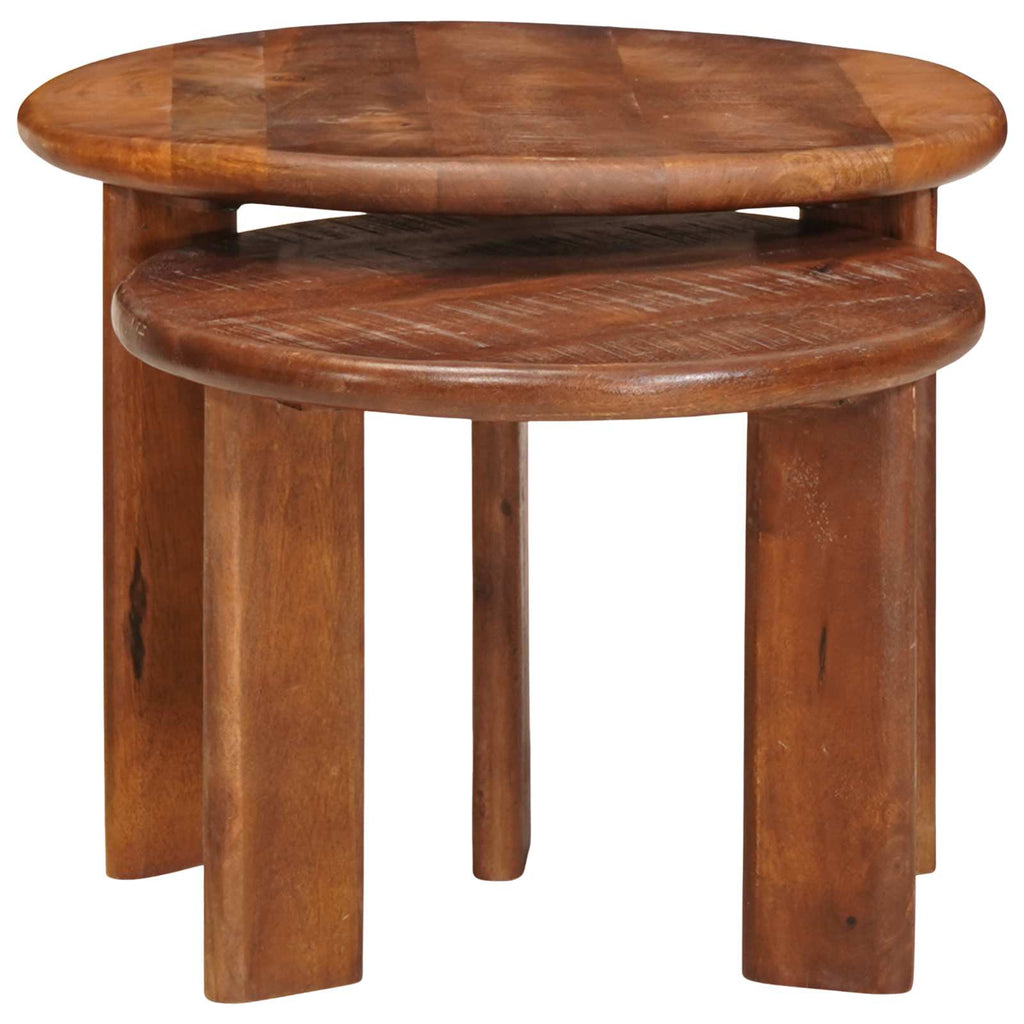 Tavoli da Caffè Nido 2 pcs Legno di mango massello