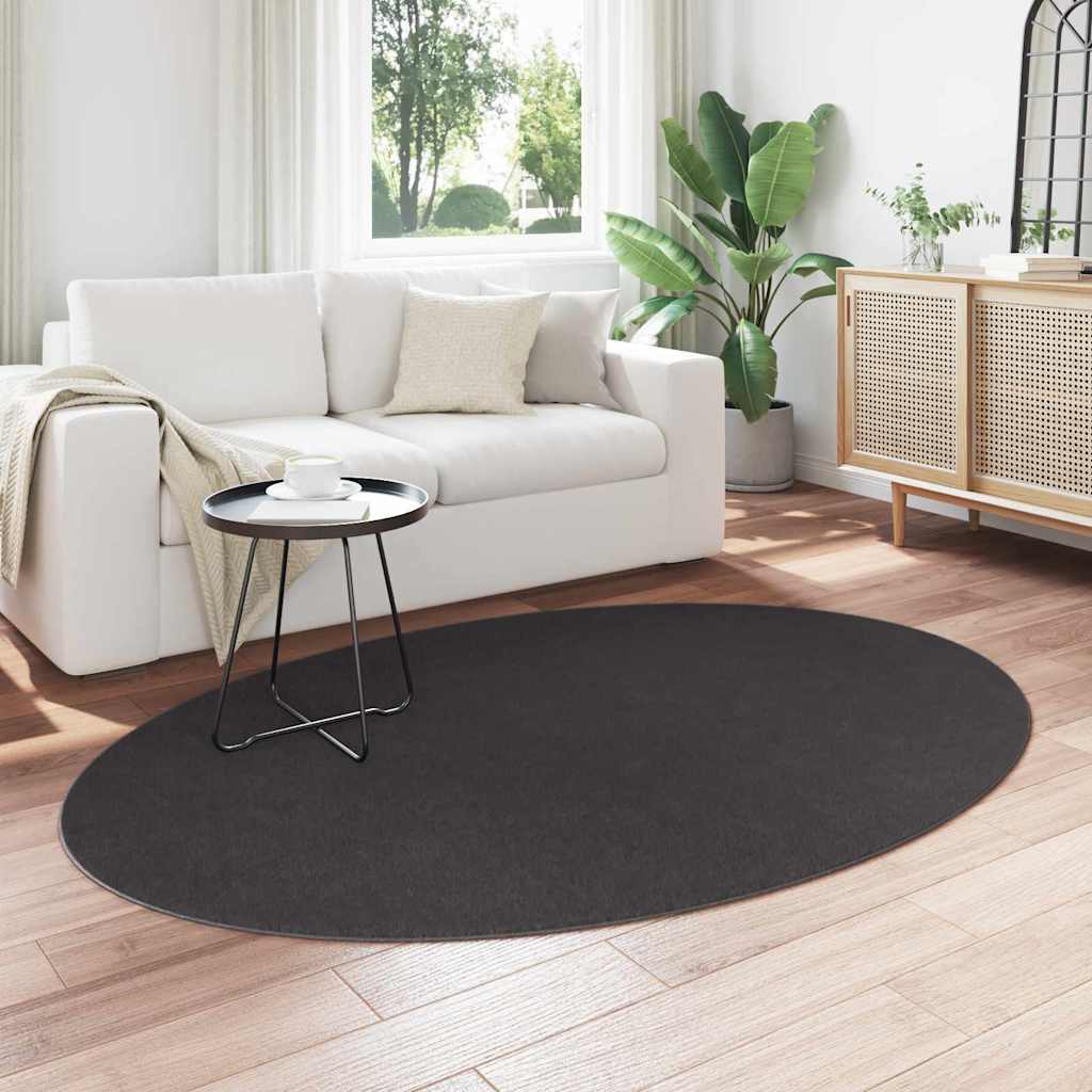 Tappeti per area HUARTE Antracite 140 x 200 cm 100% Poliestere