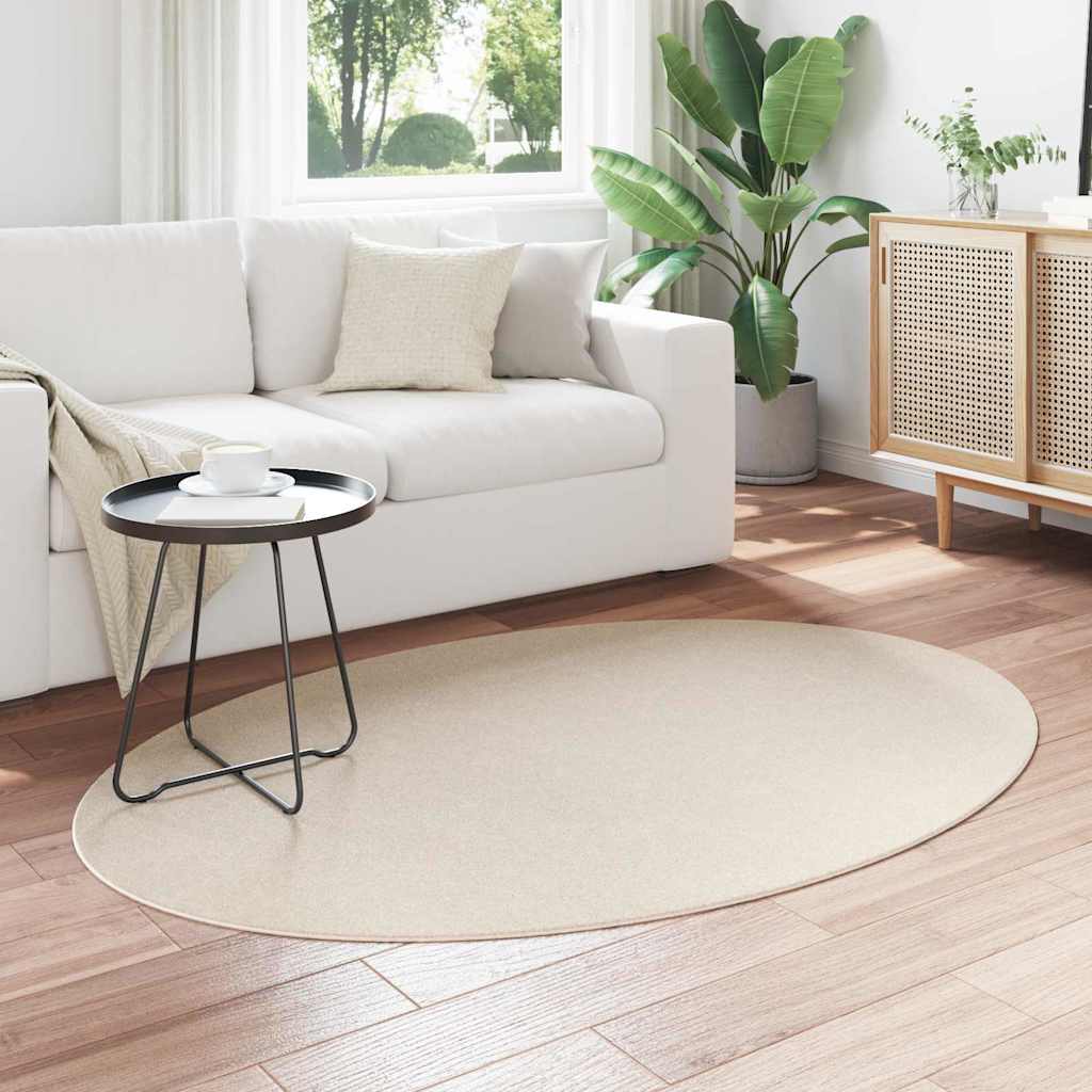 Tappeti per area Ovale HUARTE Beige 120 x 170 cm