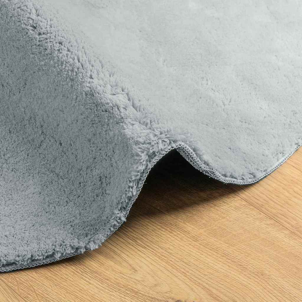 Tappeti per area Ovale HUARTE Grigio 80 x 150 cm