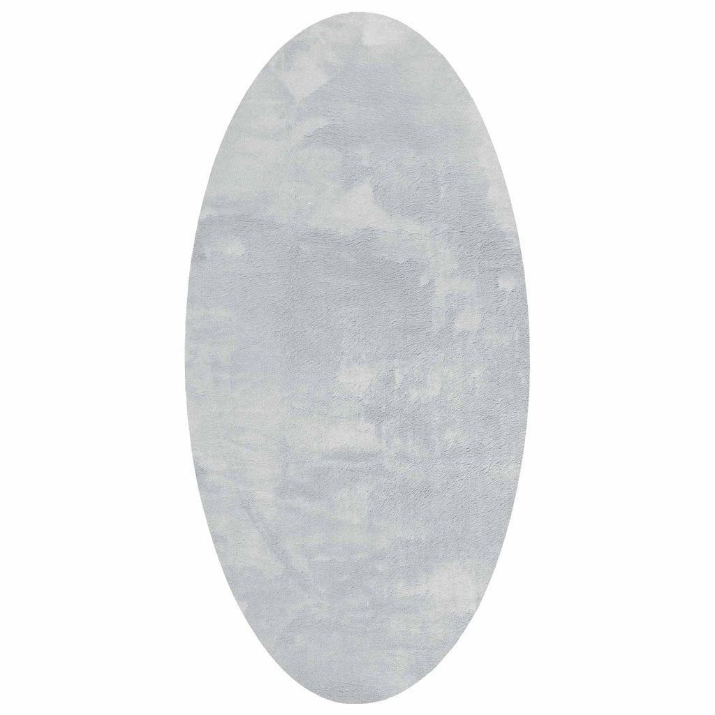 Tappeti per area Ovale HUARTE Grigio 80 x 150 cm