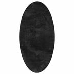 Tappeti per area Ovale HUARTE Nero 80 x 150 cm 100% Poliestere