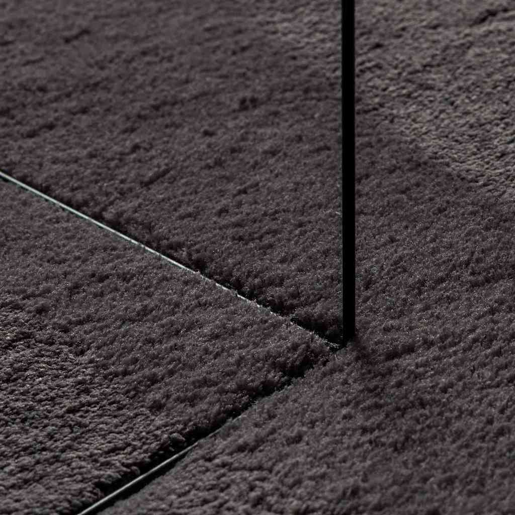 Tappeti per area HUARTE Antracite 160 x 230 cm Poliestere