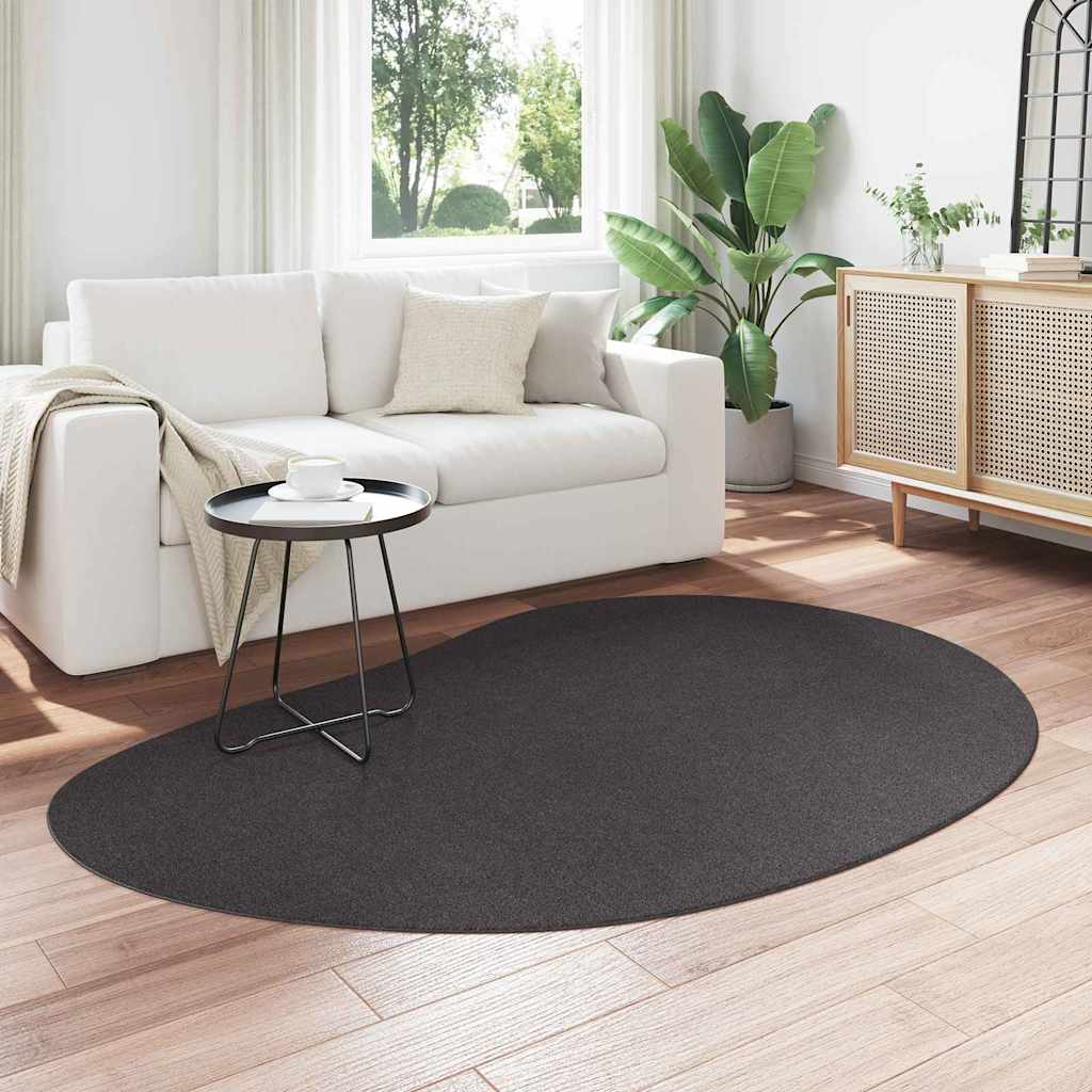 Tappeti per area HUARTE Antracite 140 x 200 cm Poliestere