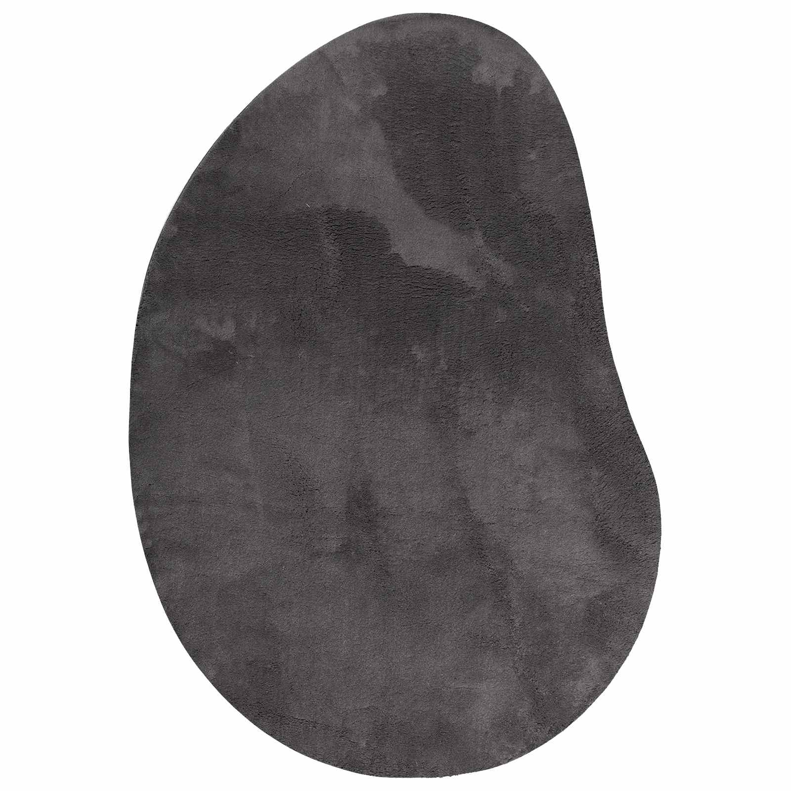 Tappeti per area HUARTE Antracite 140 x 200 cm Poliestere
