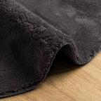 Tappeti per area HUARTE Antracite 100 x 200 cm Poliestere