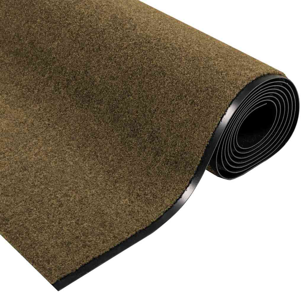 Tappetino Altro Marrone e Nero 120 x 350 cm Poliammide e PVC
