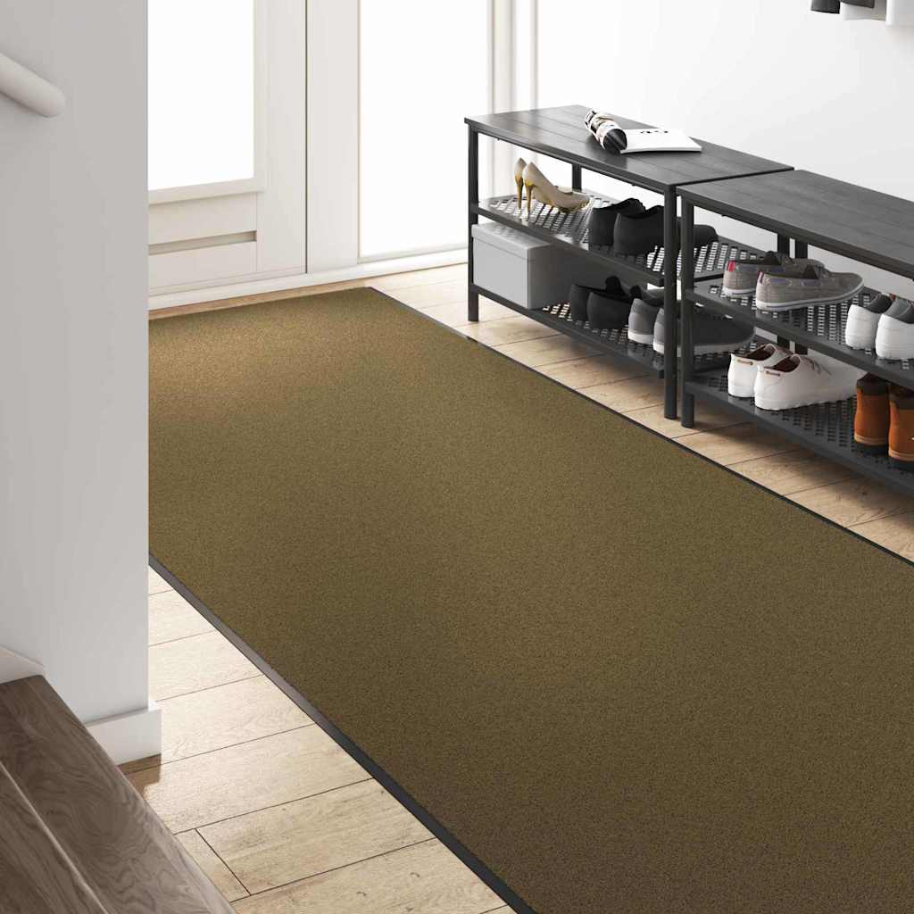 Tappetino Altro Marrone e Nero 120 x 350 cm Poliammide e PVC