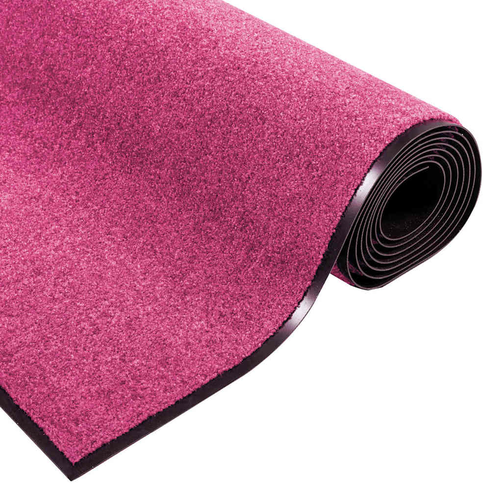 Tappetino Rosa e Nero 120 x 300 cm 100% Poliammide