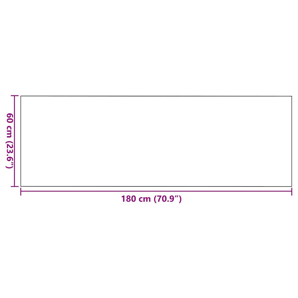 Tappetino Grigio e Nero 60 x 180 cm 100% Poliammide