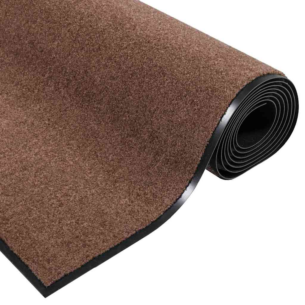 Tappetino Marrone e Nero 120 x 300 cm 100% Poliammide