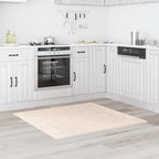 Tappeto Shaggy Antiscivolo Crema 120 x 120 cm PP