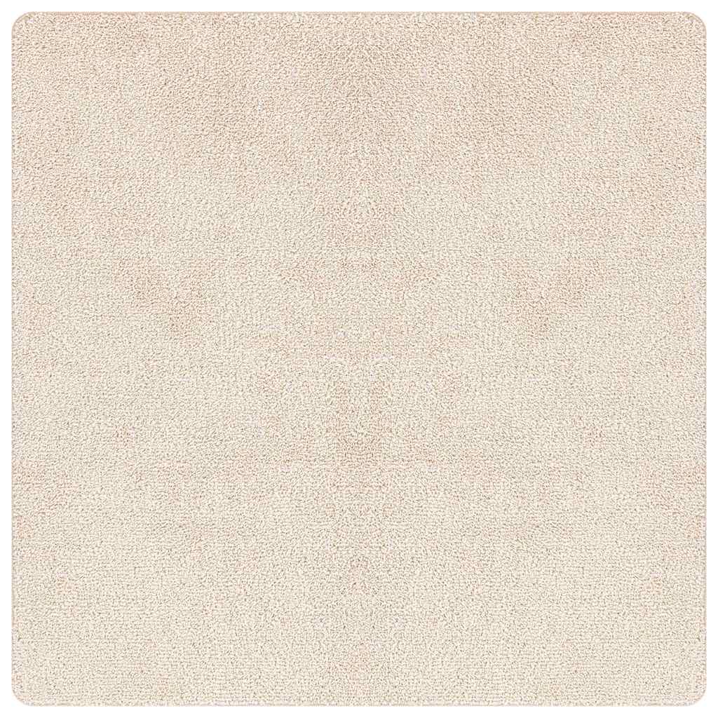 Tappeto Shaggy Antiscivolo Crema 120 x 120 cm PP