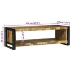 Tavolino da salotto 120 x 50 x 38 cm Legno di mango massello