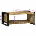 Tavolino da salotto 90 x 50 x 38 cm Legno di mango massello