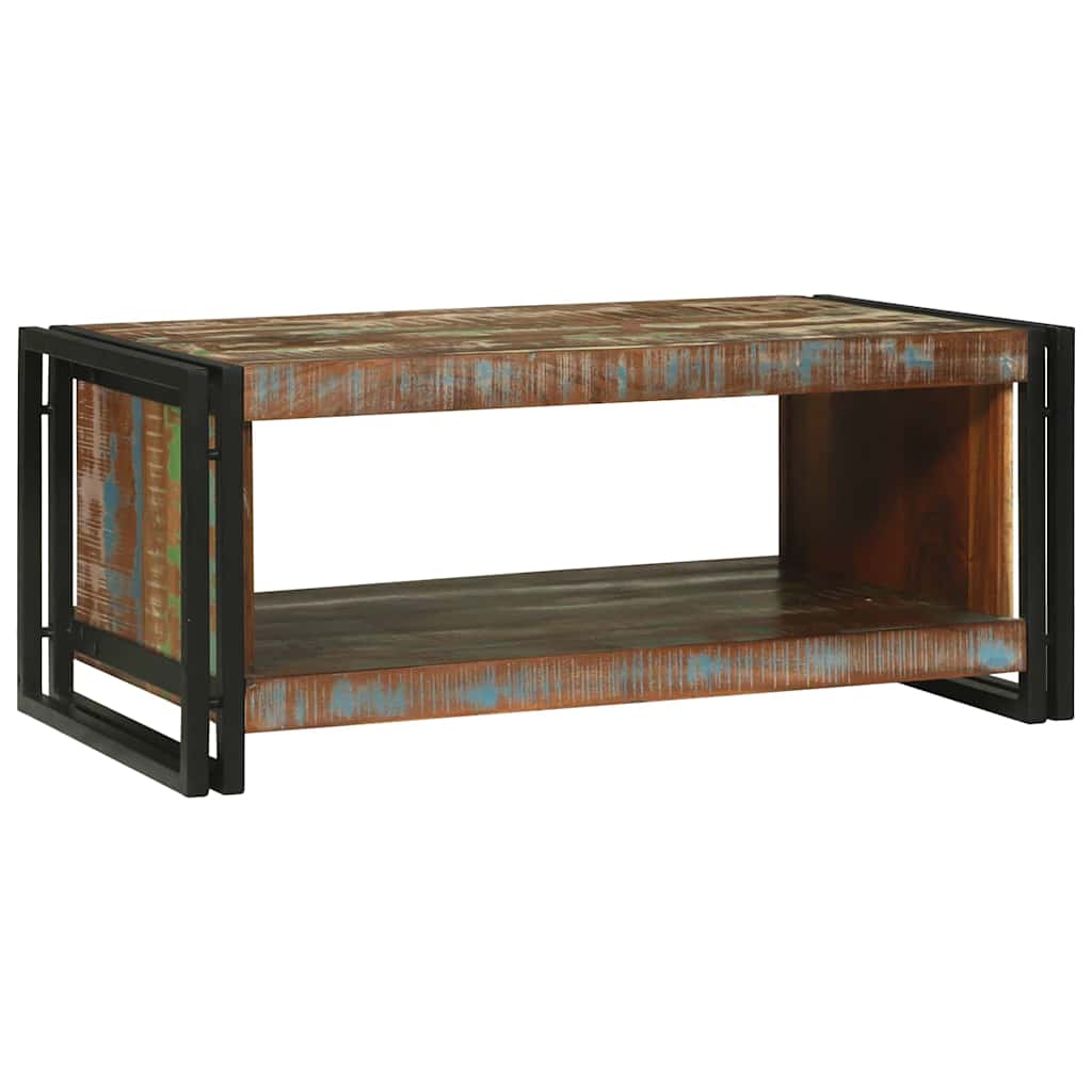 Tavolino da salotto 90 x 50 x 38 cm Legno Recuperato Massello