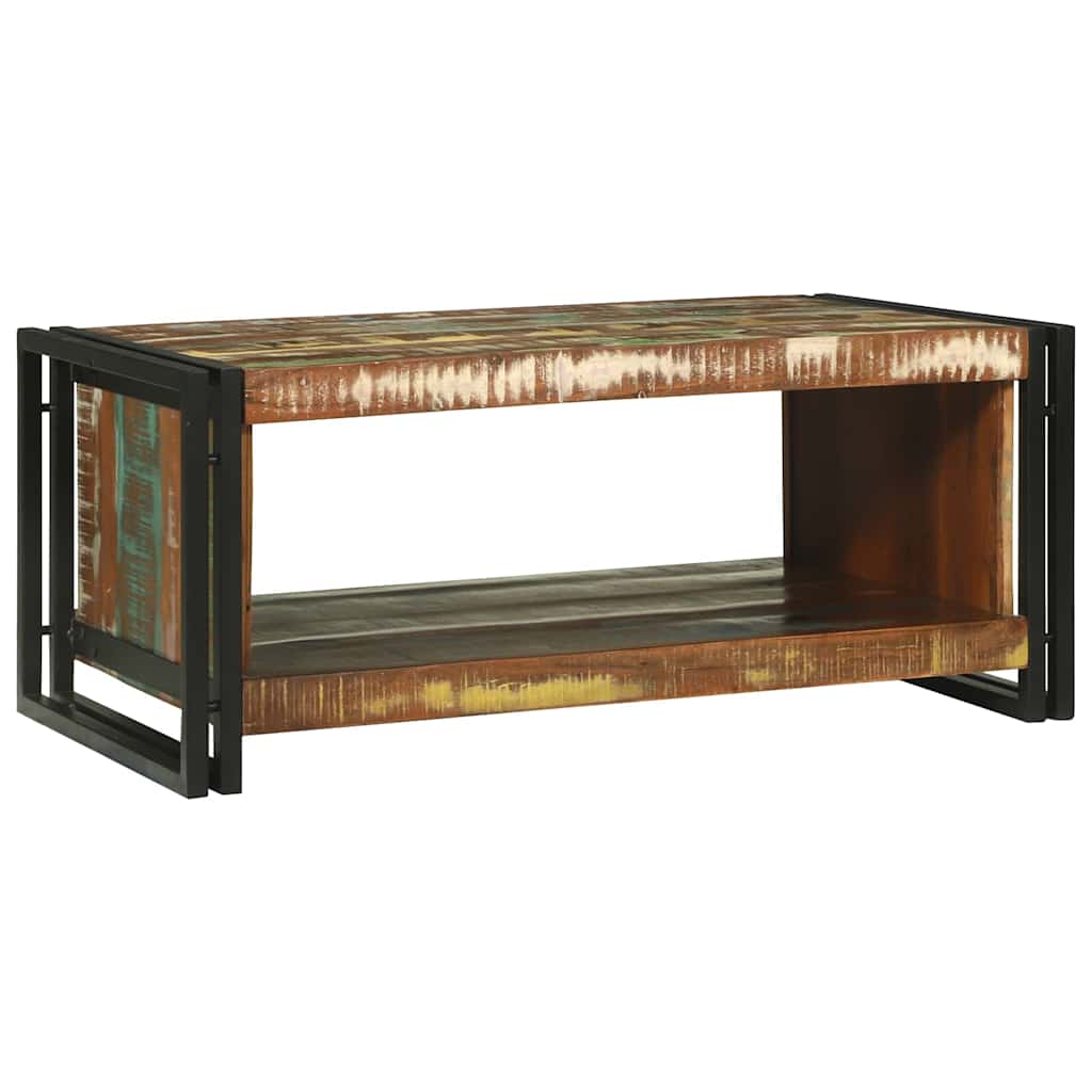 Tavolino da salotto 90 x 50 x 38 cm Legno Recuperato Massello