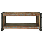 Tavolino da salotto 90 x 50 x 38 cm Legno Recuperato Massello