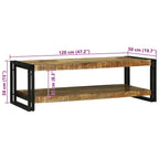 Tavolino da salotto Marrone Legno di mango massello