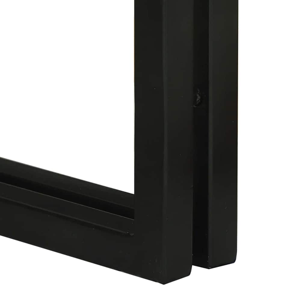 Tavolo Nesting 3 pcs Legno Riciclato Massello e Metallo