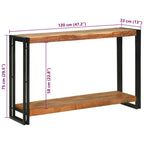 Tavolo consolle 120 x 33 x 75 cm Legno di Acacia Massello
