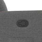 Poltrona Reclinabile in Tessuto Grigio Scuro