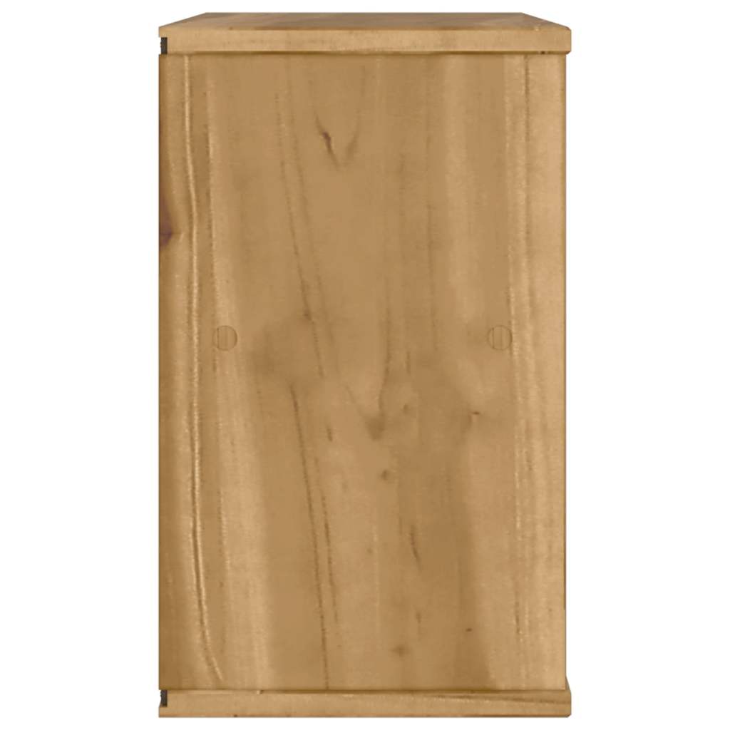 Mobile Porta TV ODDA 79x24x40 cm in Legno Massello di Pino