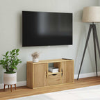 Mobile Porta TV con Cassetto ODDA 79x24x40 cm in Legno di Pino