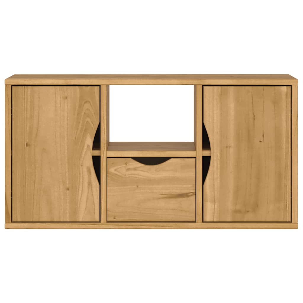 Mobile Porta TV con Cassetto ODDA 79x24x40 cm in Legno di Pino