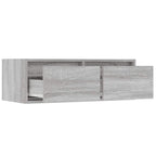 Mobile Porta TV con Luci LED Grigio Sonoma 75x35,5x25 cm