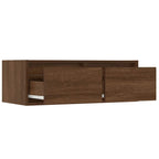 Mobile Porta TV con Luci LED Rovere Marrone 75x35,5x25 cm