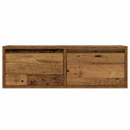 Mobile Porta TV con Luci LED Legno Antico 75x35,5x25 cm