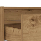 Mobile Porta TV con Luci LED Rovere Artigianale 75x35,5x25 cm