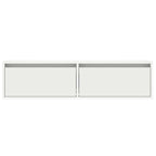 Mobile Porta TV con Luci LED Bianco 100X35,5x25 cm