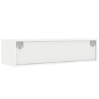 Mobile Porta TV con Luci LED Bianco 100X35,5x25 cm