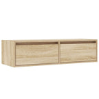 Mobile Porta TV con Luci LED Rovere Sonoma 100X35,5x25 cm