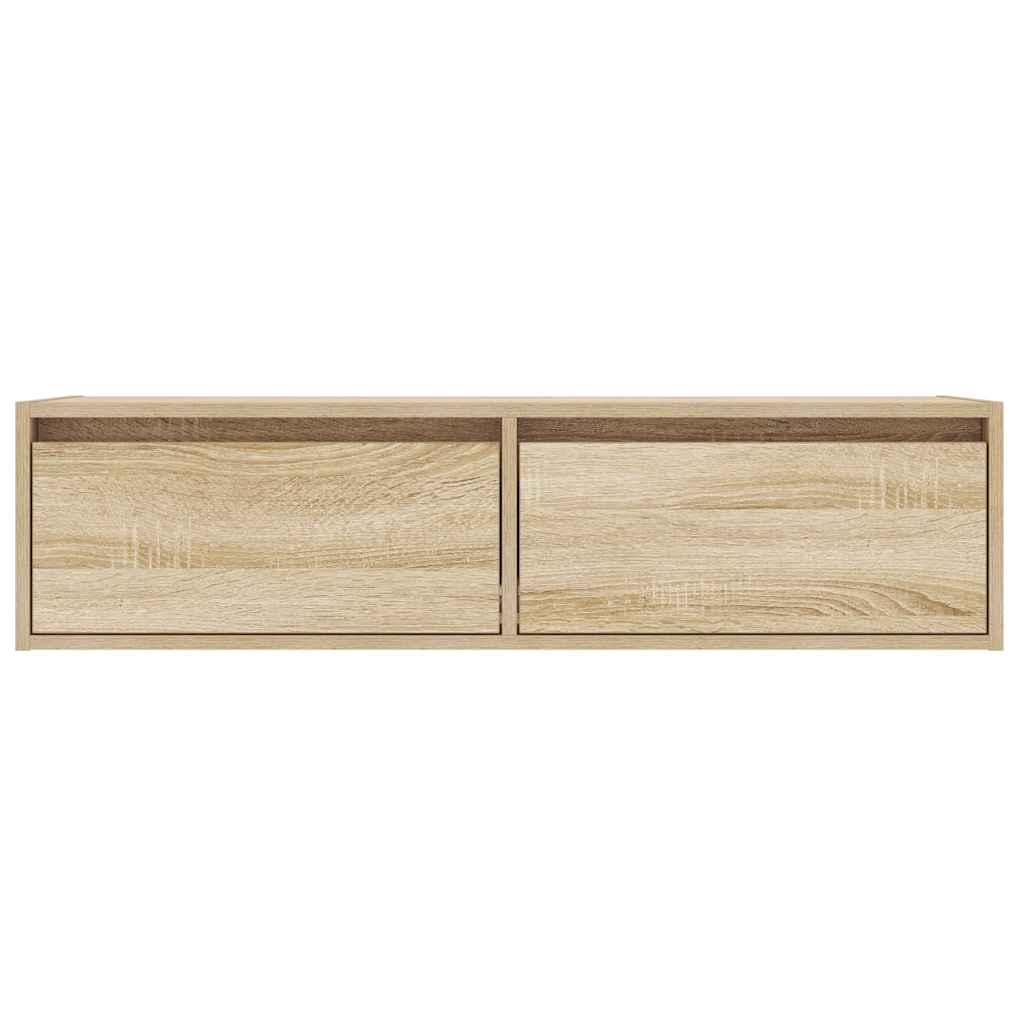 Mobile Porta TV con Luci LED Rovere Sonoma 100X35,5x25 cm