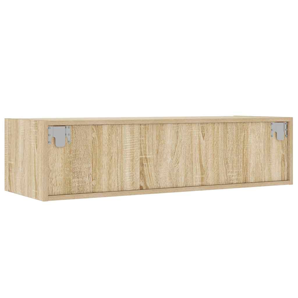 Mobile Porta TV con Luci LED Rovere Sonoma 100X35,5x25 cm