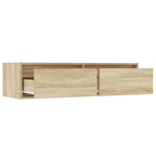 Mobile Porta TV con Luci LED Rovere Sonoma 100X35,5x25 cm