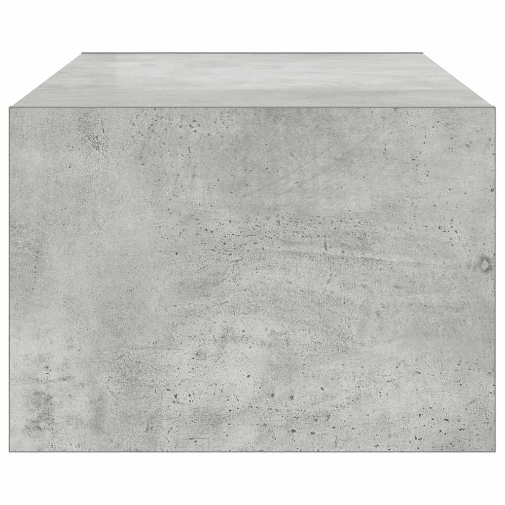 Mobile Porta TV con Luci LED Grigio Cemento 100X35,5x25 cm