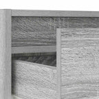 Mobile Porta TV con Luci LED Grigio Sonoma 100X35,5x25 cm