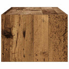 Mobile Porta TV con Luci LED Legno Vecchio 100X35,5x25 cm