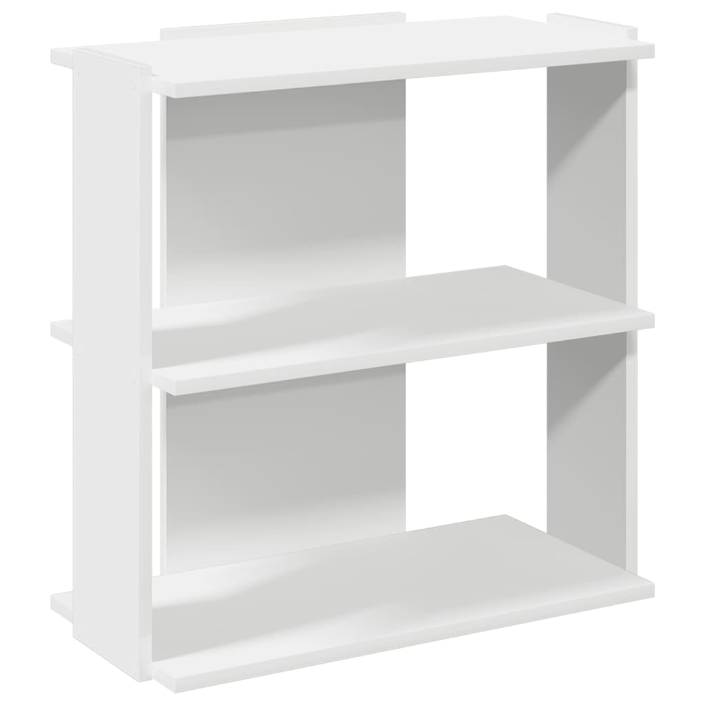 Libreria a 3 Ripiani Bianca 60x30x60 cm in Legno Multistrato