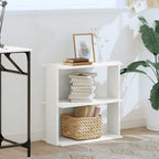 Libreria a 3 Ripiani Bianca 60x30x60 cm in Legno Multistrato