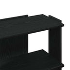 Libreria a 3 Ripiani Nera 60x30x60 cm in Legno Multistrato