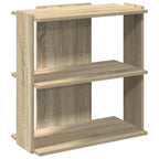 Libreria 3 Ripiani Rovere Sonoma 60x30x60 cm Legno Multistrato
