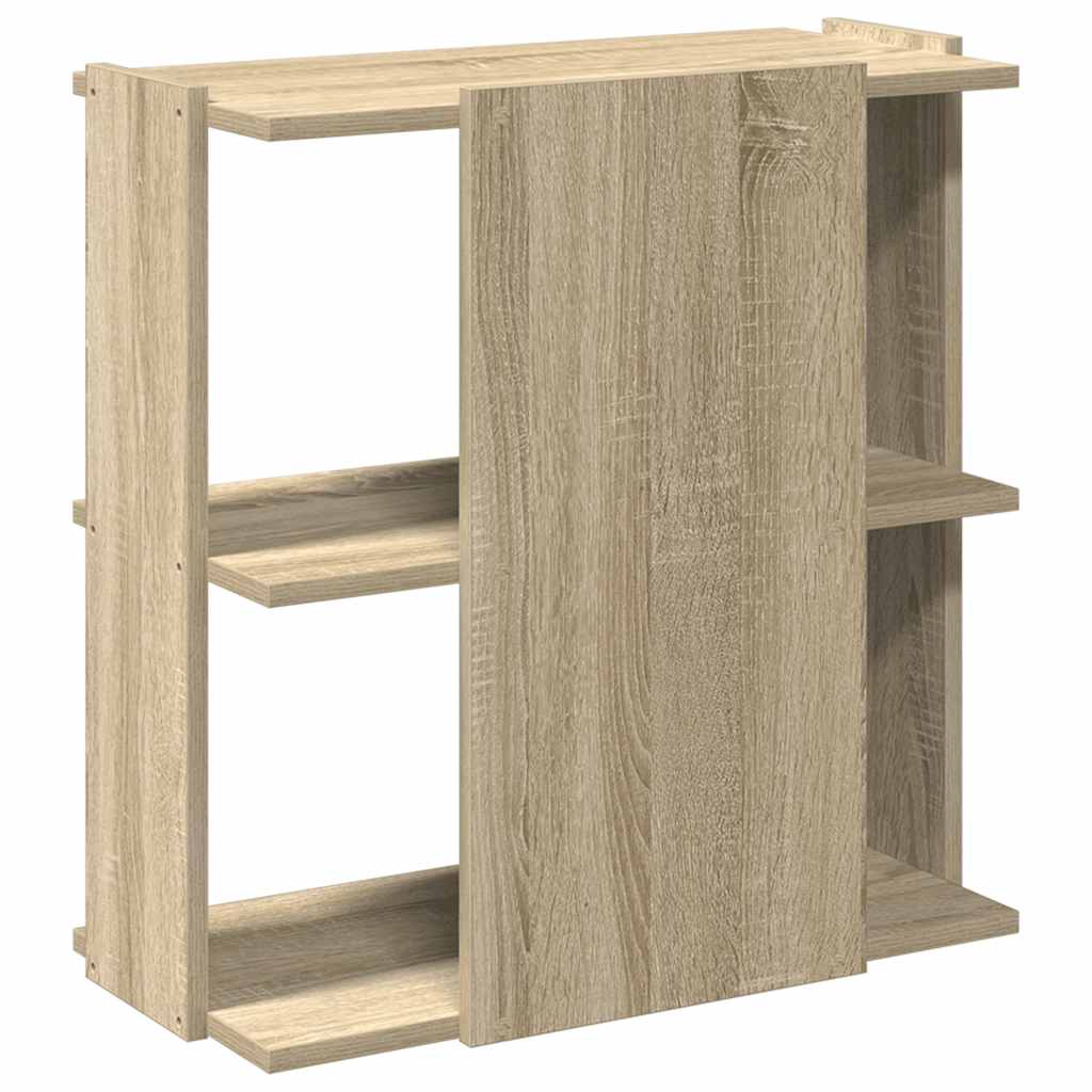 Libreria 3 Ripiani Rovere Sonoma 60x30x60 cm Legno Multistrato