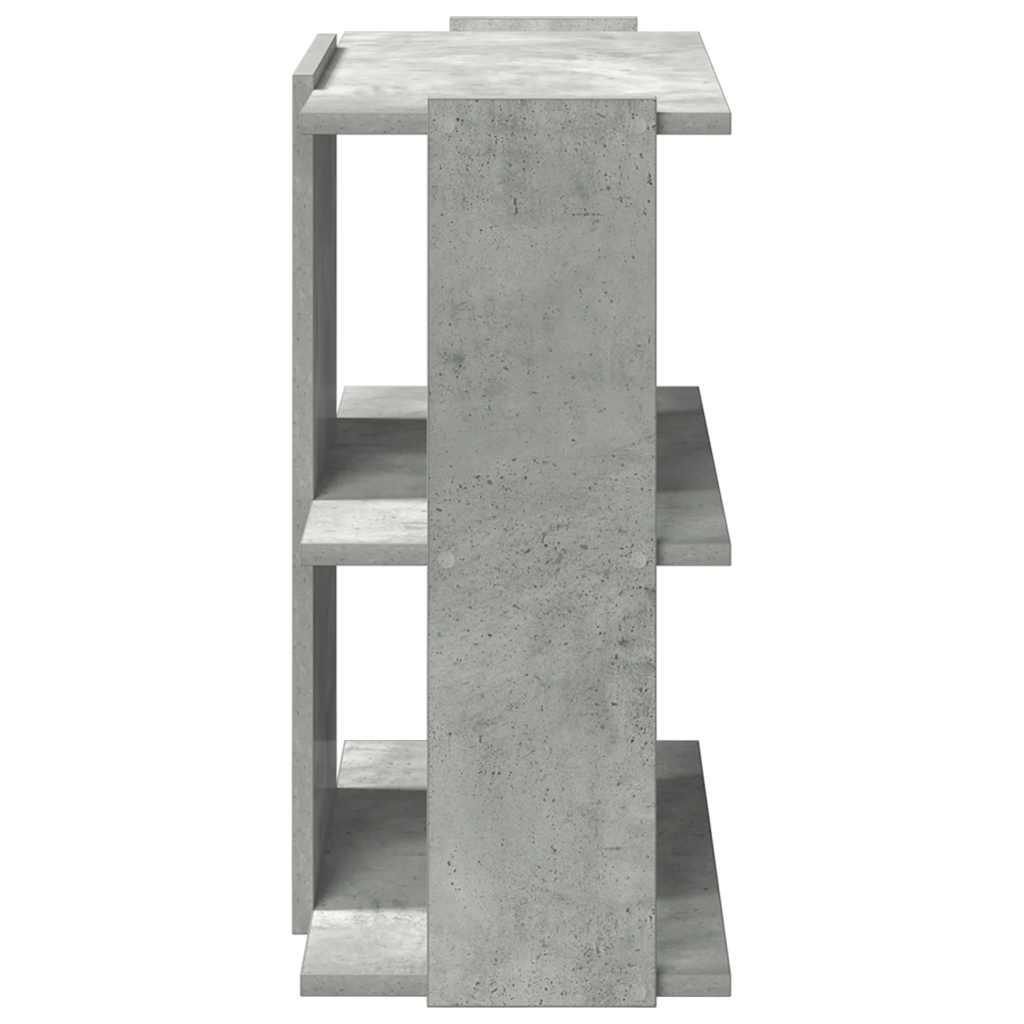 Libreria 3 Ripiani Grigio Cemento 60x30x60 cm Multistrato